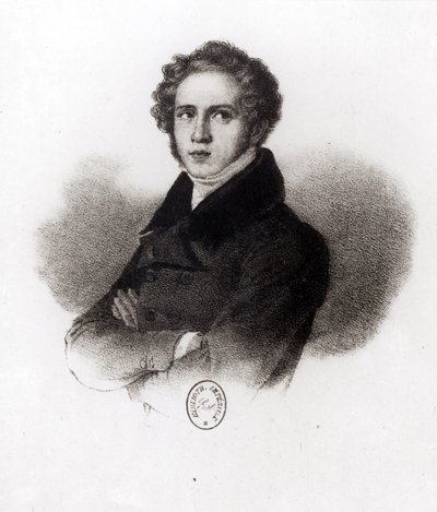 Porträt von Vincenzo Bellini, graviert von Alessandro Focosi von Carlo Arienti